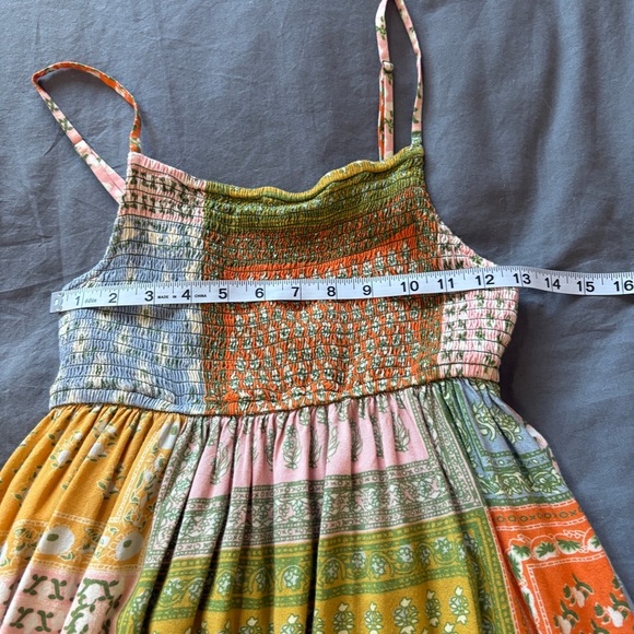 Jen's Pirate Booty Free People Small Smock Wild Side Floral Patchwork Midi Dress - Picture 11 of 12